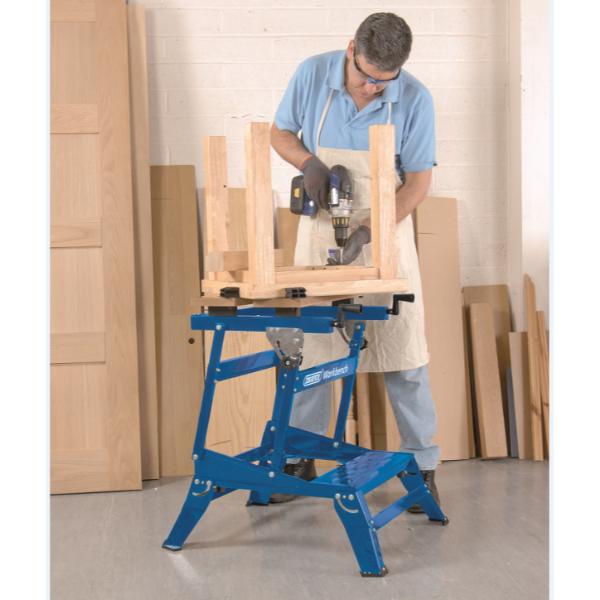 Draper Twin Height Heavy Duty Fold Down Workbench, 650mm