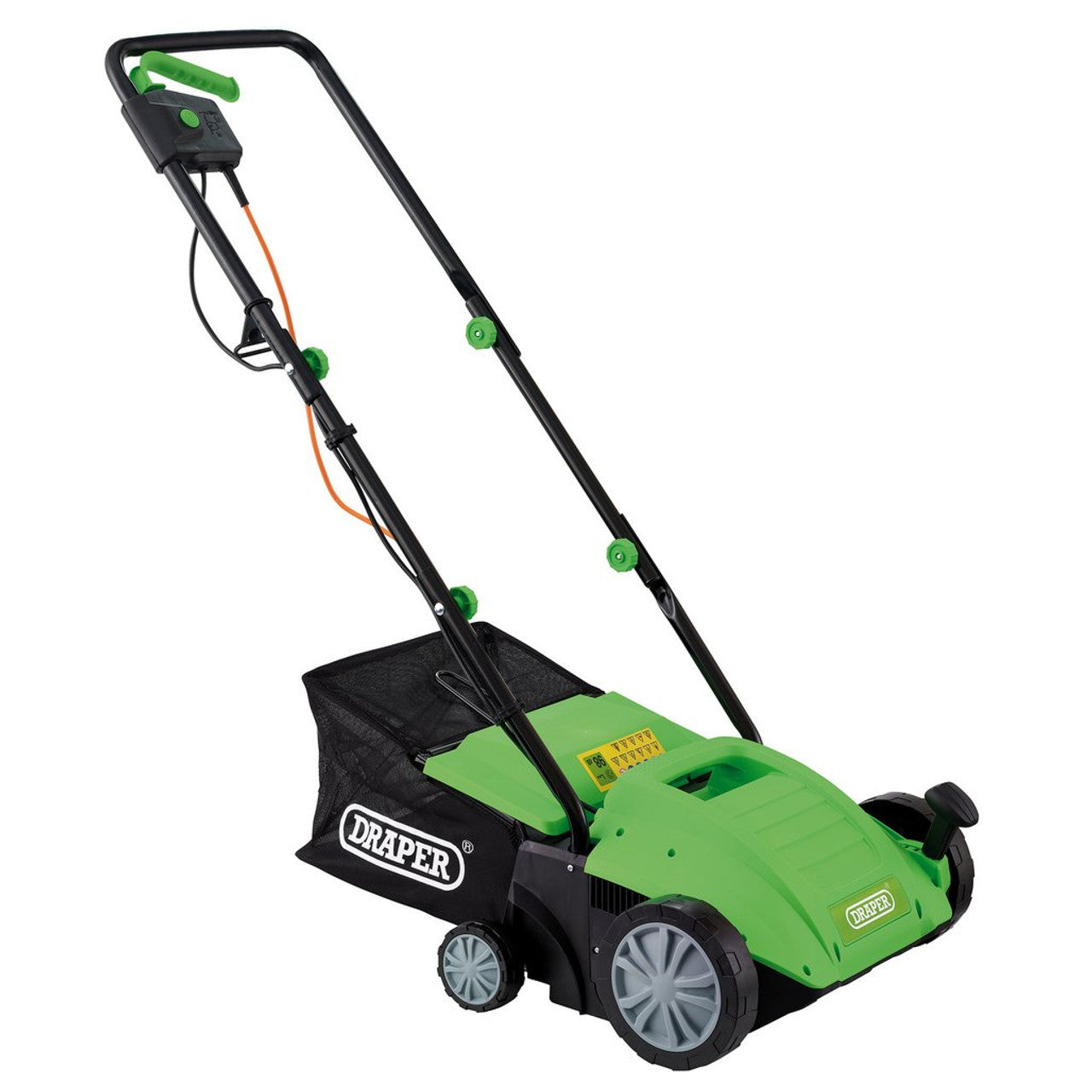 Draper 1500W 230V 2-in-1 Lawn Aerator and Scarifier 320mm