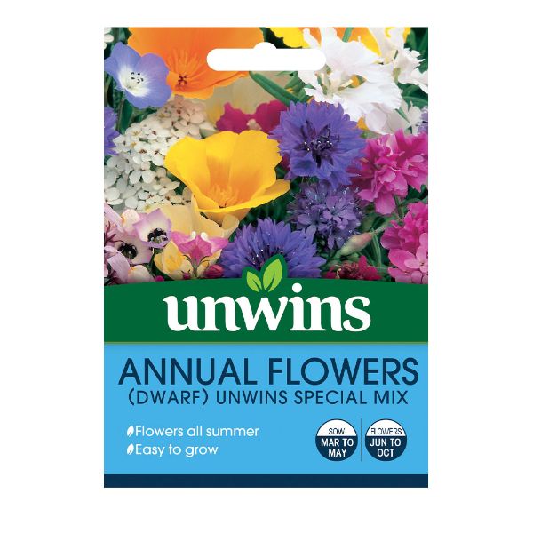 Unwins Seed Packet Annual Flowers Dwarf Unwins Special Mix