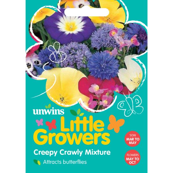 Unwins Seed Packet Little Growers Creepy Crawly Mixture