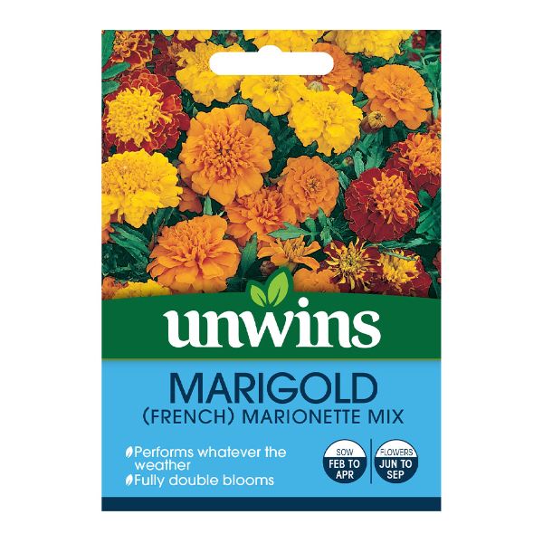Unwins Seed Packet Marigold French Marionette Mix