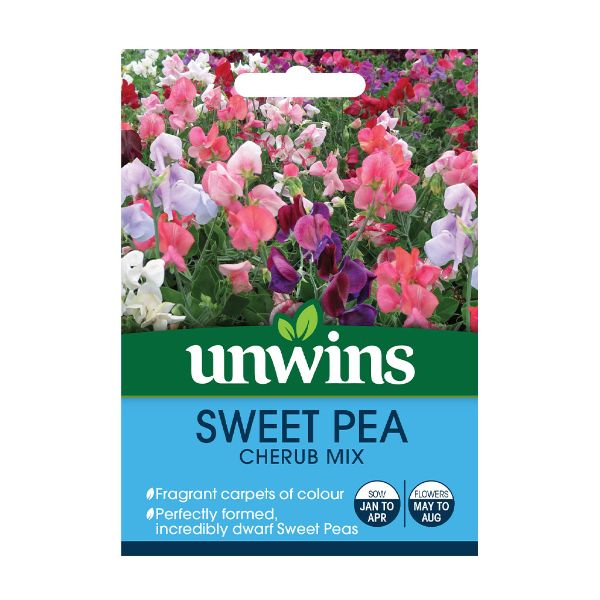Unwins Seed Packet Sweet Pea Cherub Mix