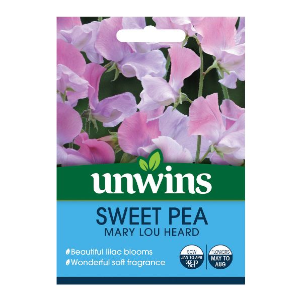 Unwins Seed Packet Sweet Pea Mary Lou Heard