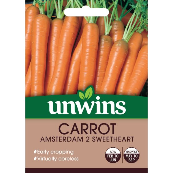 Unwins Seed Packet Carrot Amsterdam 2 Sweetheart
