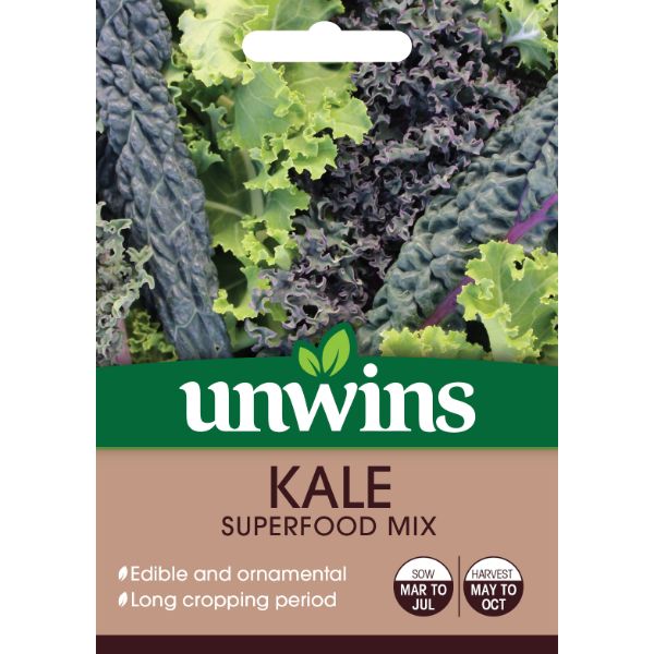 Unwins Seed Packet Kale Superfood Mix