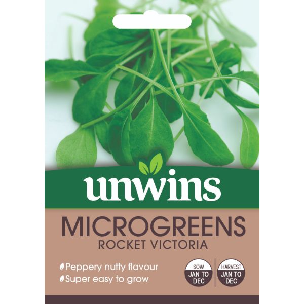 Unwins Seed Packet Microgreens Rocket Victoria