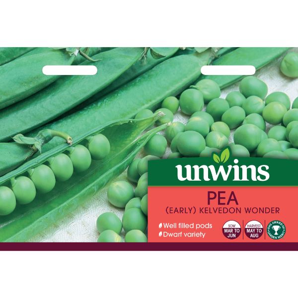 Unwins Seed Packet Pea (Early) Kelvedon Wonder