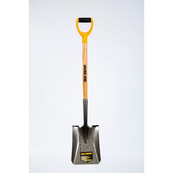 True Temper Square Mouth Shovel Wood Handle D Grip