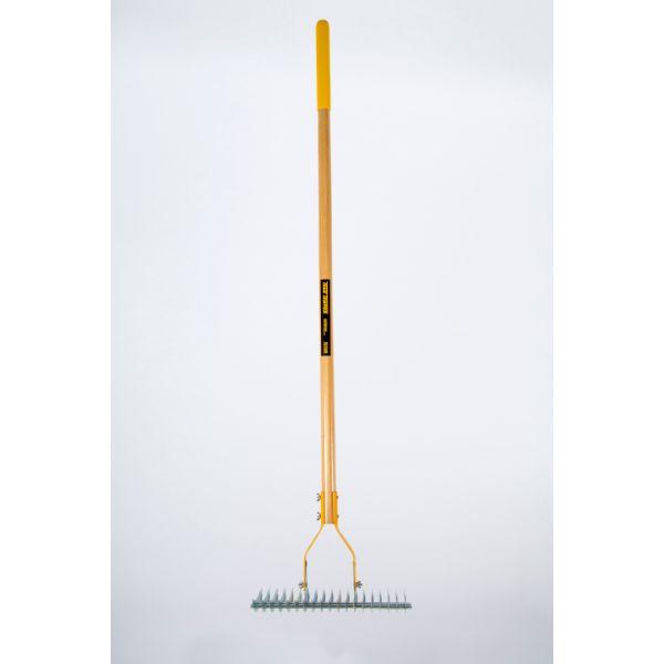 True Temper Thatching Rake Long Wood Handle