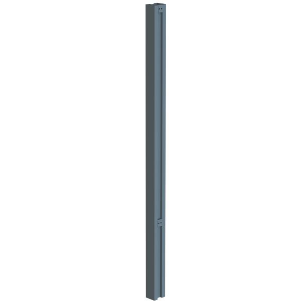 Satus Fence Steel Garden Gate Fence Post 2.45M Merlin Grey