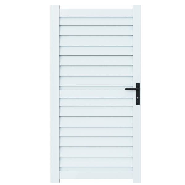 Satus Fence Steel Garden Gate 900X1765mm Goosewing Grey