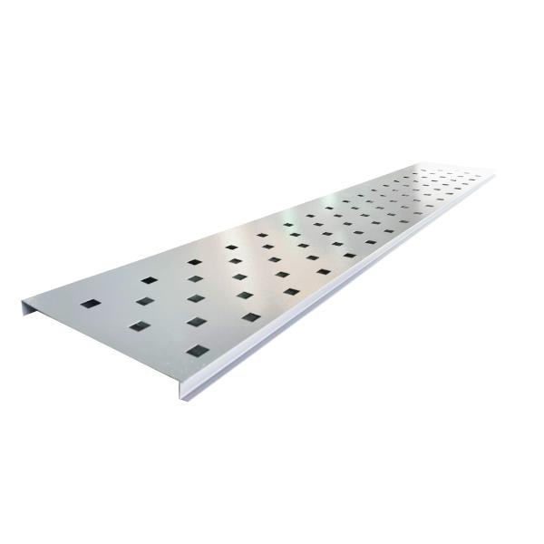 Satus Fence Gate Trellis Panel Square Holes 1100mm Goosewing Grey