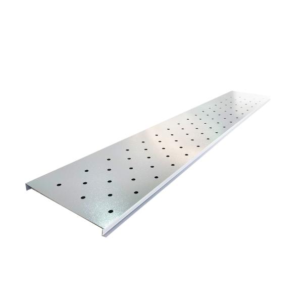 Satus Fence Gate Trellis Panel Round Holes 1100mm Goosewing Grey