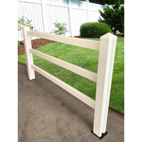 Satus Fence Post & Rail Fence Post 1850mm Matt White