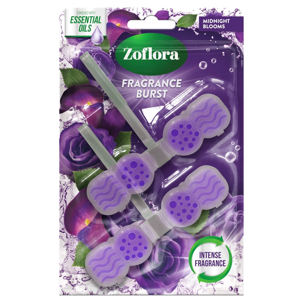 Zoflora Rim Block Cleaner Midnight Blooms 2 blocks