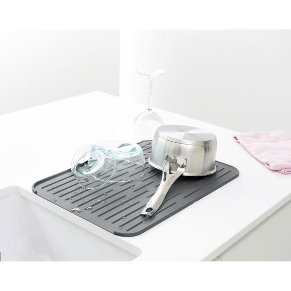 Brabantia Silicone Dish Drying Mat Dark Grey