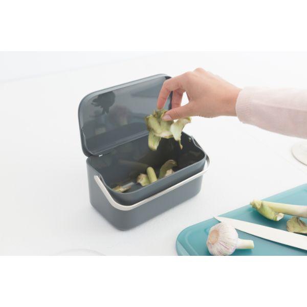 Brabantia Food Waste Caddy Dark Grey