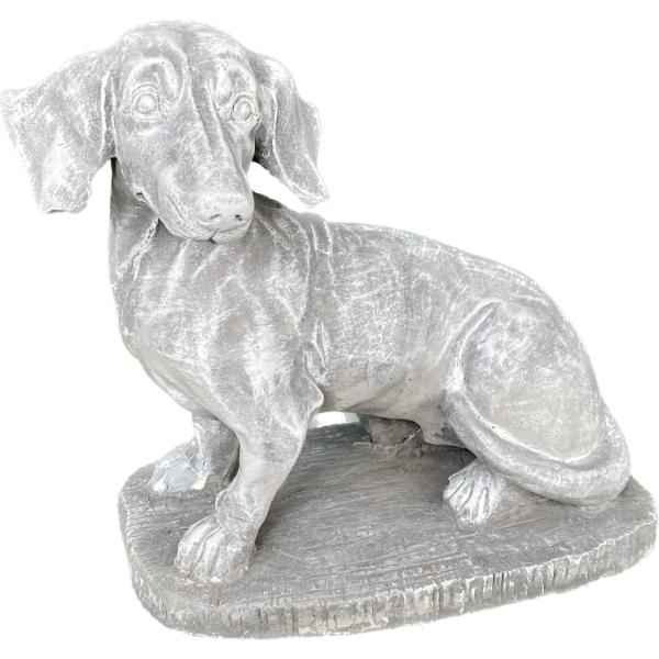 Eyebright Dog - Dachshund Sitting On Base 35cm