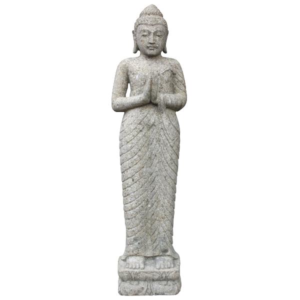 Asiastyle India Standing Buddha Natural Stone 125cm