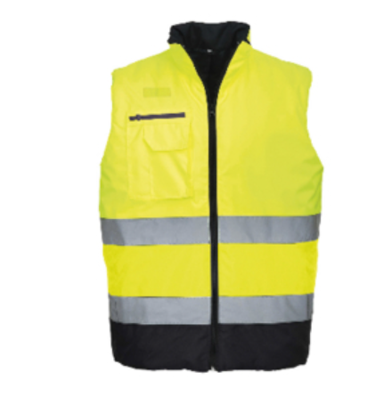 Portwest Hi-Vis 2 Tone Bodywarmer Large