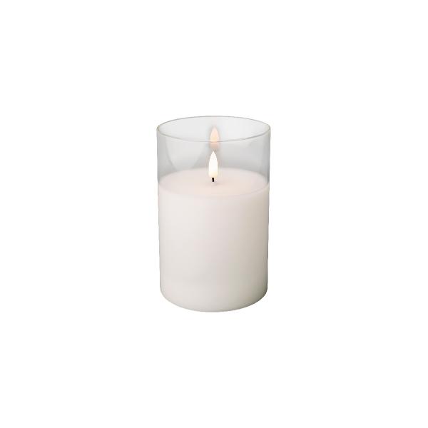 Candle LED in Clear Glass 15cm