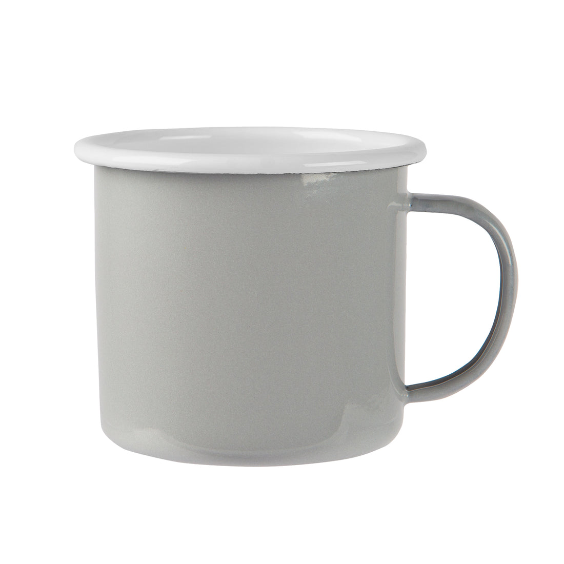 Argon Enamel Mug Grey / White 375ml