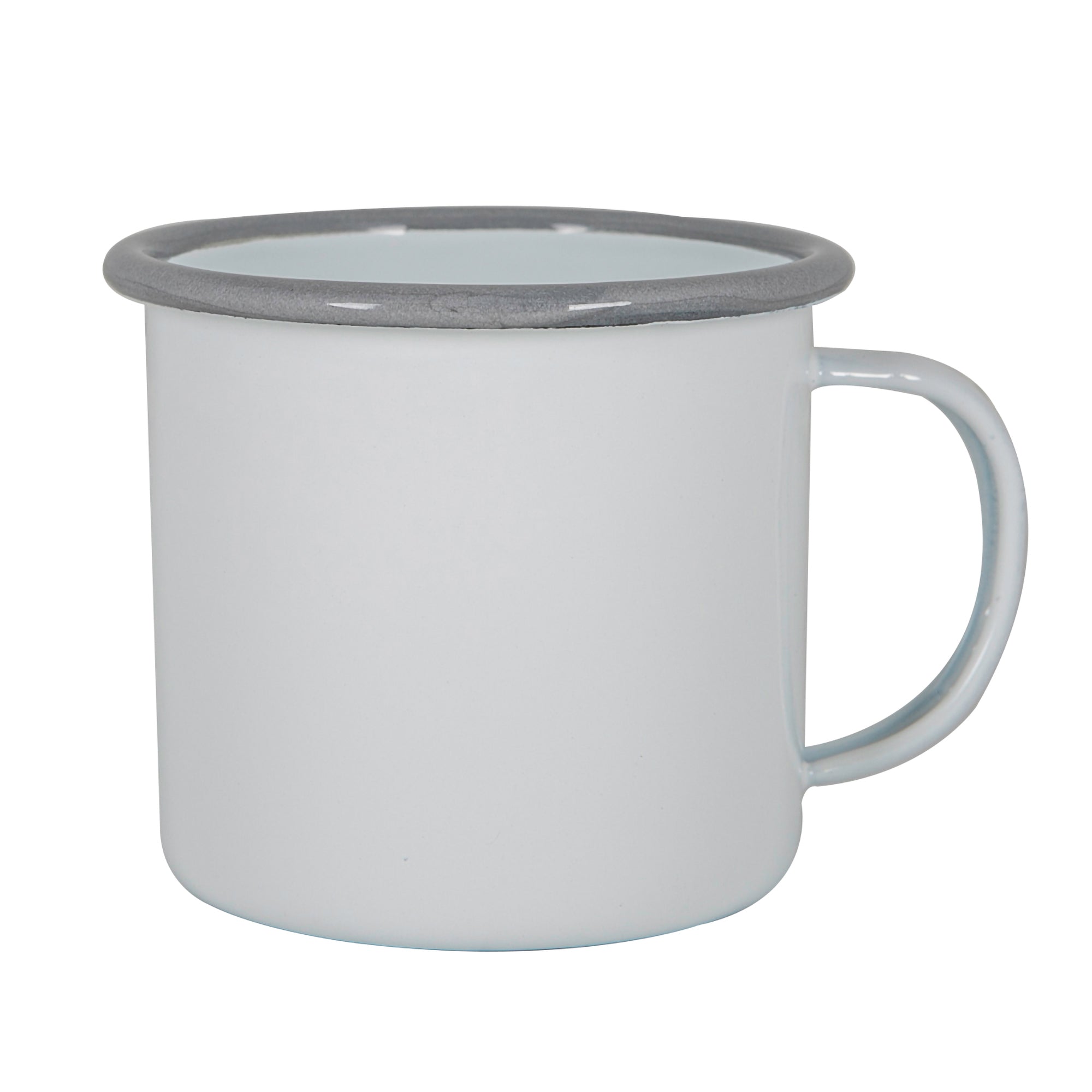 Argon Enamel Mug White / Grey 375ml
