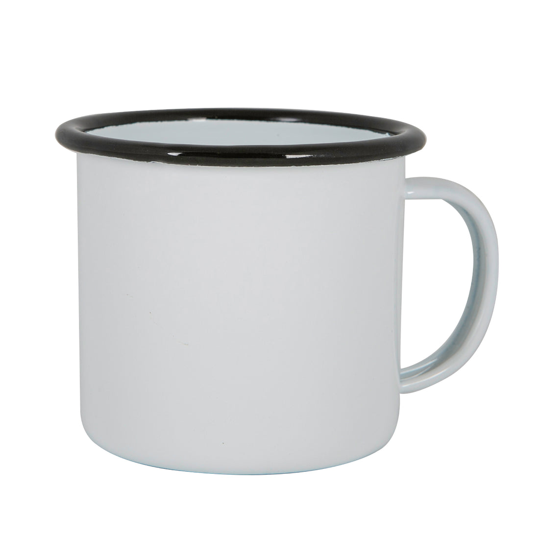 Argon Enamel Mug White / Black 375ml