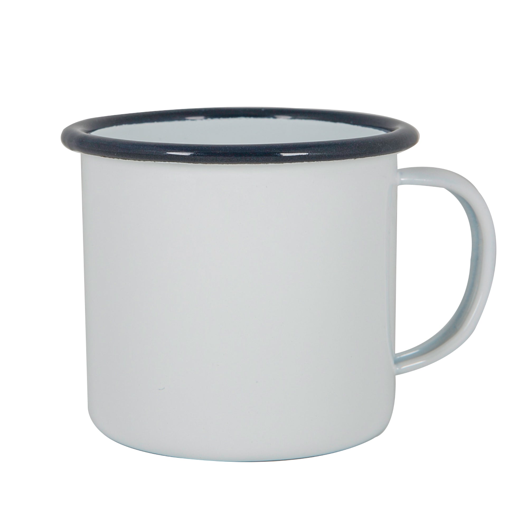 Argon Enamel Mug White / Navy 375ml