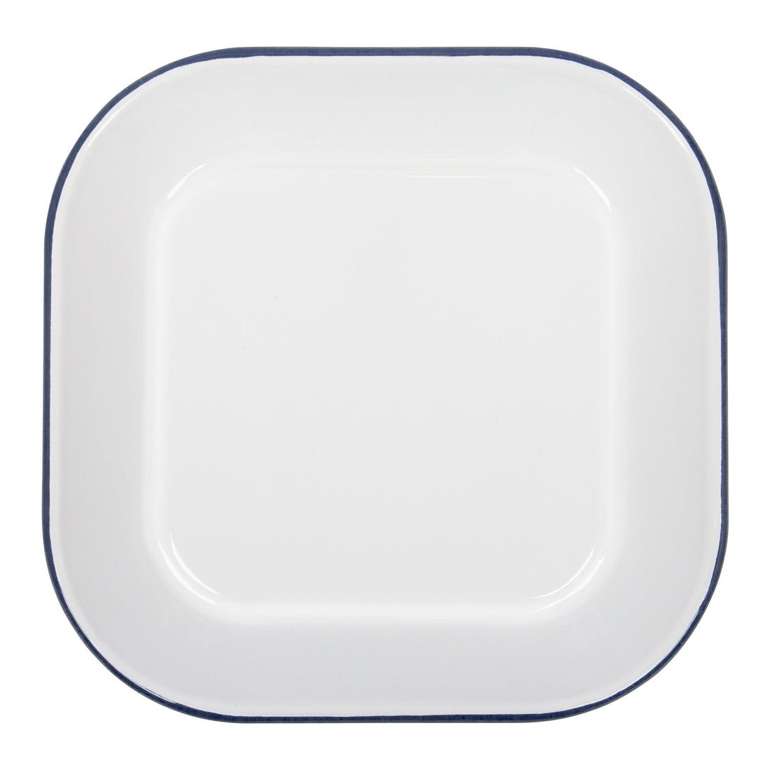 Argon Enamel Baking Tray Square White/Blue