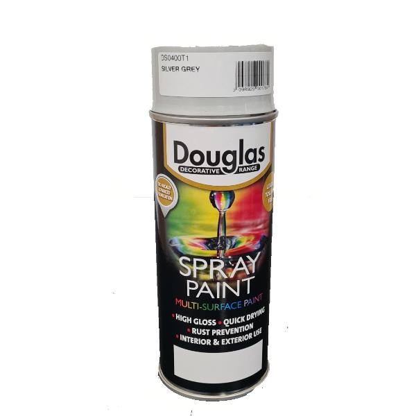 Multi Surface Spray Paint 400ml Silver grey