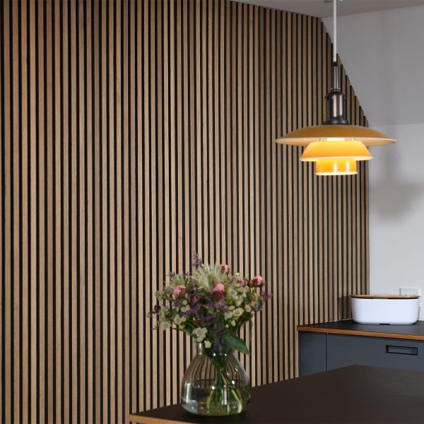 Fibrotech Oiled Oak Acoustic Wall Panel 2.44Mx605X22mm