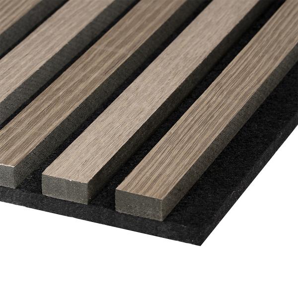 Fibrotech Acoustic Wall Panel 2.44Mx605X22mm Grey Oak