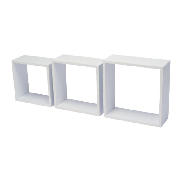 Duraline Triple Cube 30cm, 27cm, 24cm White