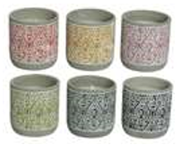 Decoris Home Citronella Wax Candle 6 Assorted Colours