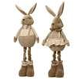 Polyester Bunny Standing Figure 84Cm 2 Assorted Designs