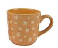 Kitchengoods Stoneware Round Reactive Glaze Mug With Embossed Design 2 Assorted Colours