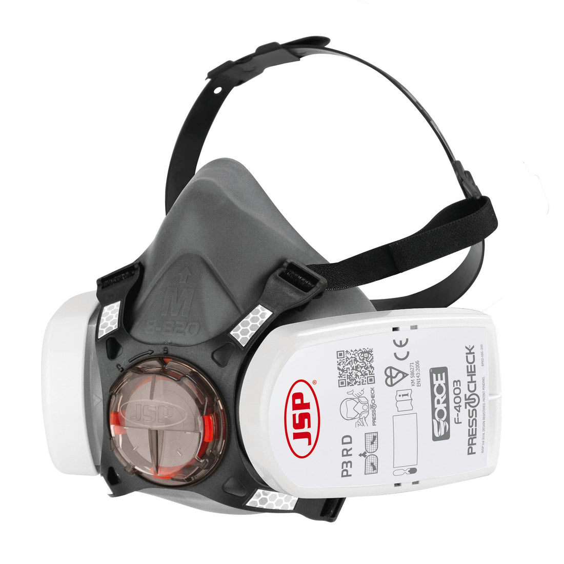 Force 8 Half Mask Wth PressToCheck P3 Filters