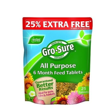 Gro-Sure All Purpose 6 Month Feed Tablets 25%Ef