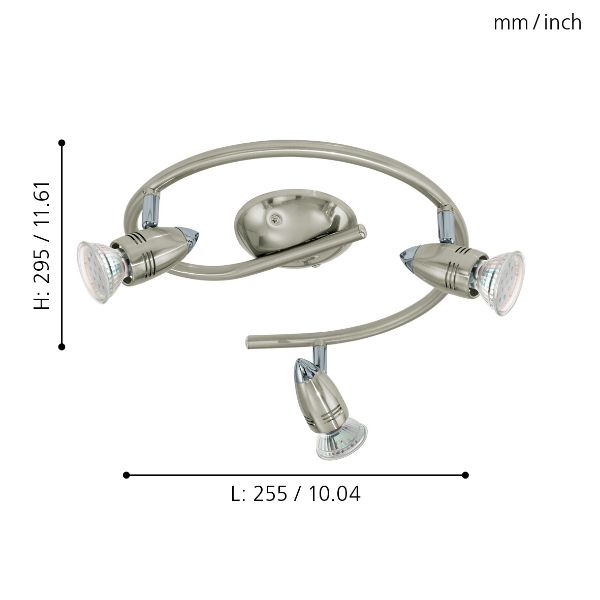 MAGNUM 3 LED Spot Light Nickel/Chrome