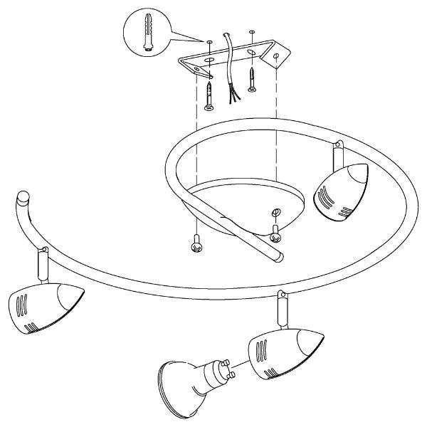 MAGNUM 3 LED Spot Light Nickel/Chrome
