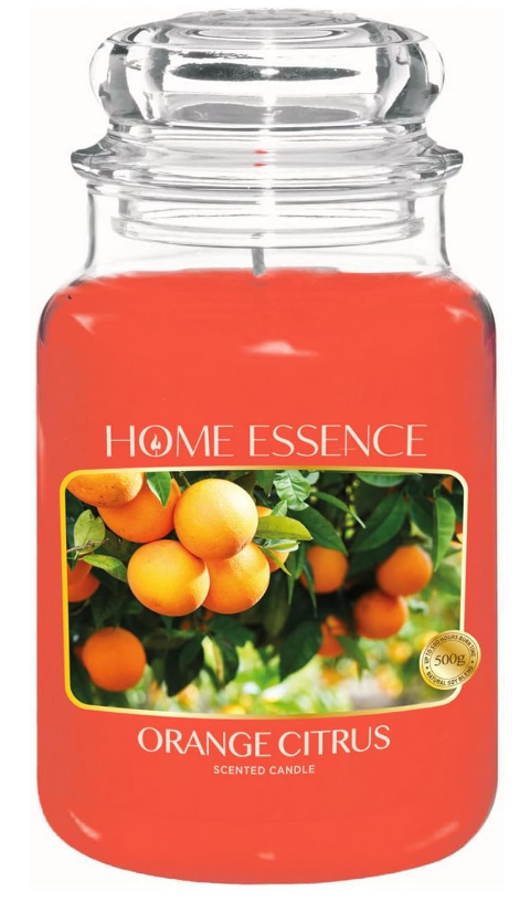 Home Essence Org Citrus Candle 500G