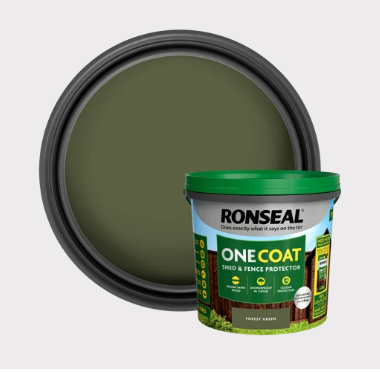 Ronseal Onecoat Shed & Fence Protector Refill Pouch Forest Green 950ml
