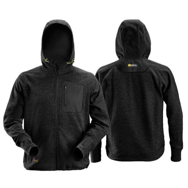 Snickers Flexi Work Fleece Hoodie Black 8041