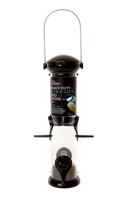 Tom Chambers Heavy Duty Flick N Click Seed Feeder 4 Port