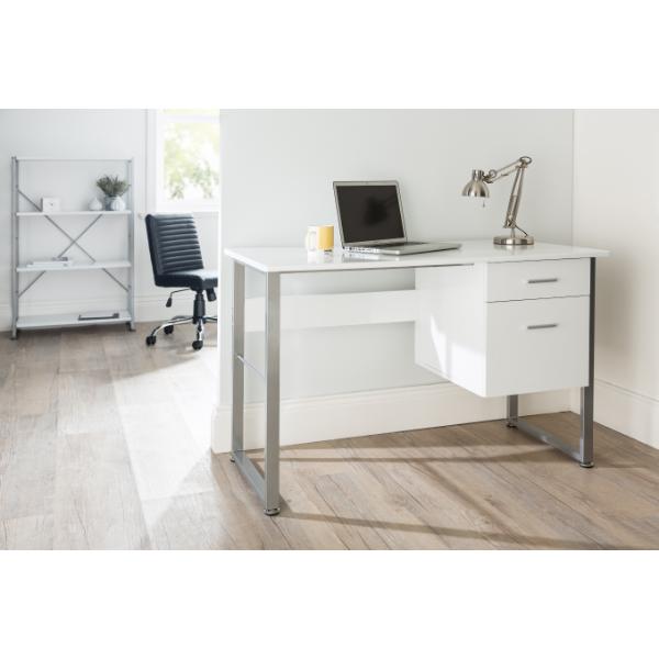 Cabrini White Modern Desk