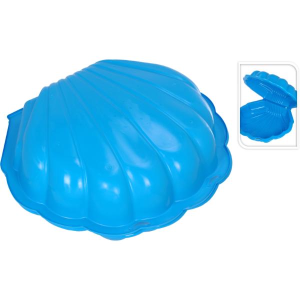 Childrens Sand Box Seashell Design Blue