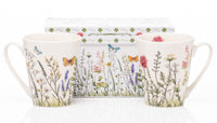 The Emma James Rose Design 2 Piece Mug Set 12oz
