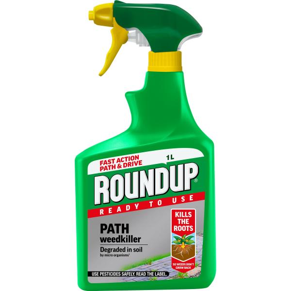 Roundup Path Weedkiller Gun 1Ltr Rtu + 20% Extra Free