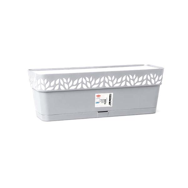 Opera Flower Box 50cm Light Grey